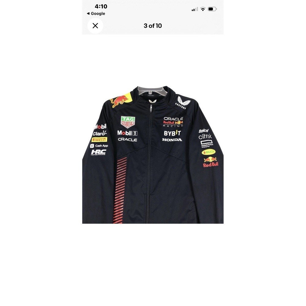NEW! Castore Red Bull Racing Official Team Soft Shell Jacket  Full Zip Up XL